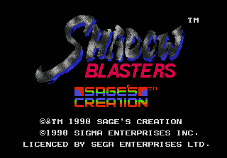 Заставка игры Shadow Blasters
